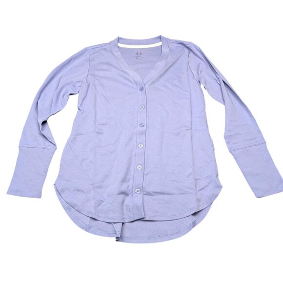 Isaac Mizrahi Live Essentials Pima Cotton Button Front Cardigan  XX Small - Picture 1 of 6